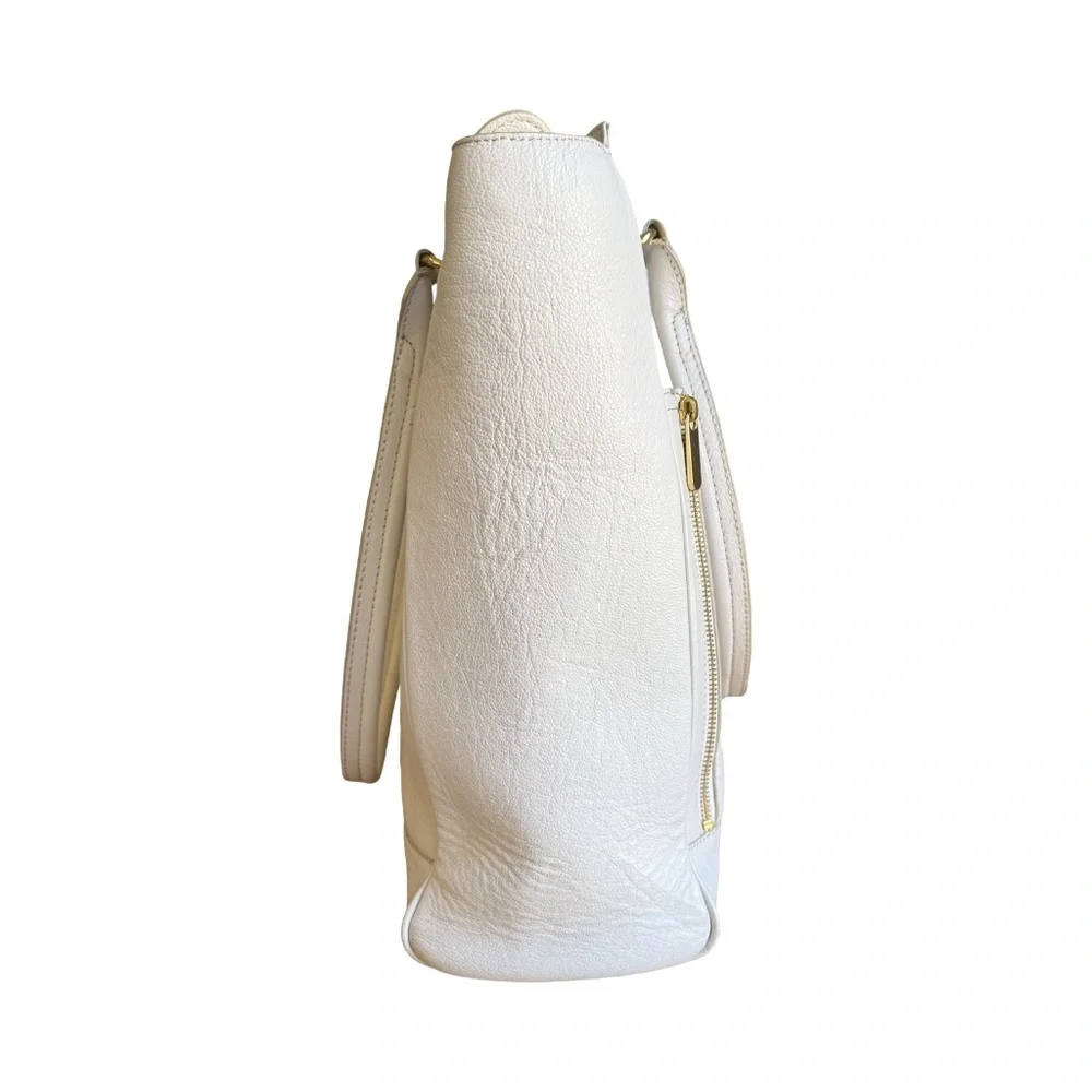 Banana Republic White Dianne Tote Leather - Picture 3 of 9